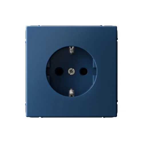 Art Gallery розетка с заземлением со шторками, 16А, механизм, быстрозажим. клем., Аквамарин