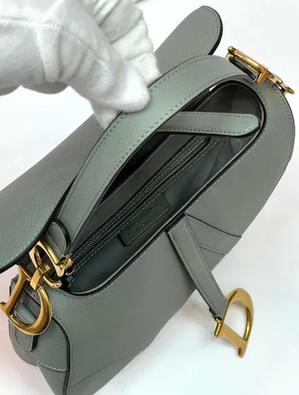 Сумка Dior Saddle светло-серый