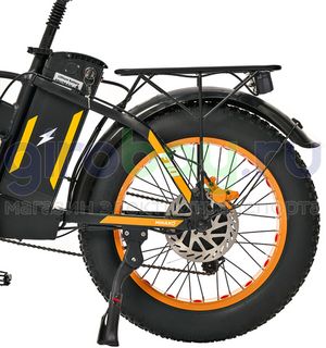 Электровелосипед Minako F10 Pro (48V/20Ah) - Желтый обод фото №6