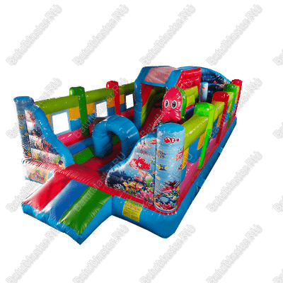 Коммерческий надувной батут "Морские обитатели 2"