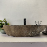Раковина из речного камня RS-63610 (70*38*15) 0124