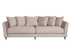 Диван трехместный Garda Decor Sorrento Bel42 крем-брюле SORRENTO-250-2K-КР-БРЮЛЕ-Bel42