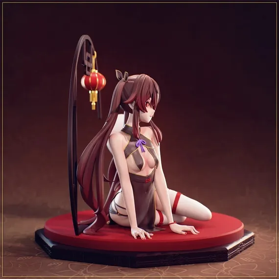 Hu Tao with ghost - Genshin Impact