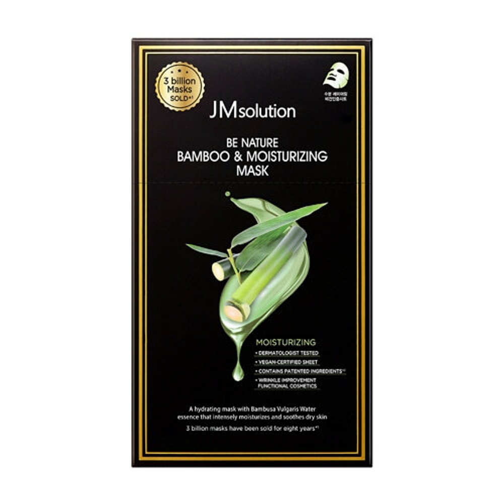 JMsolution Be Nature Bamboo & Moisturizing Mask увлажняющая маска c экстрактом бамбука