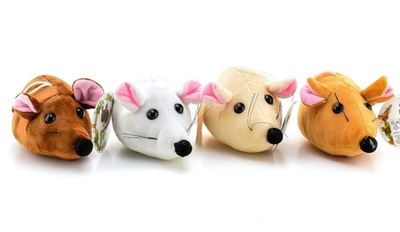 Мягкая игрушка Мышь 12 см, пакет D-4526