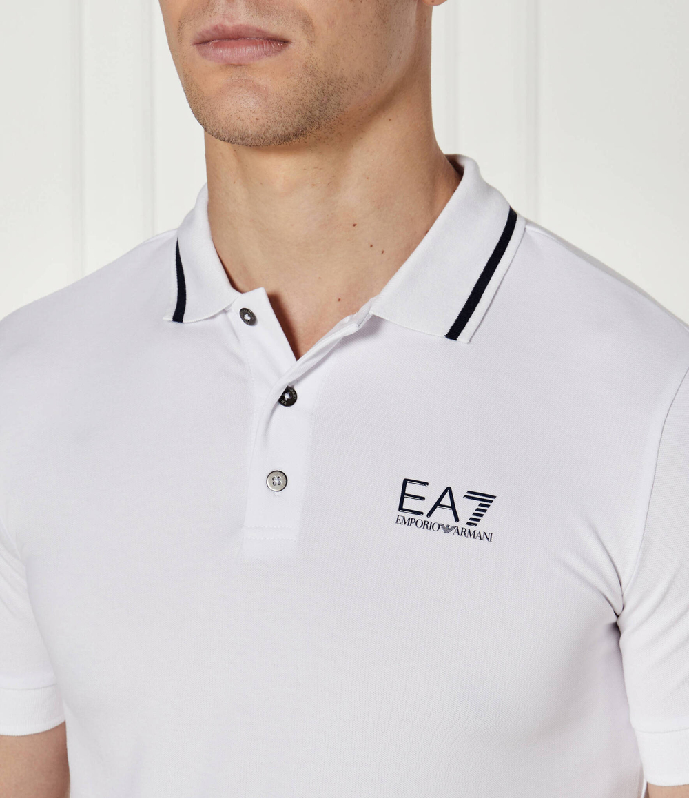 поло EA7 - белый(8NPF06 PJ04Z)