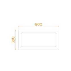 Экран для душевого поддона RGW NB/CL-S (800)