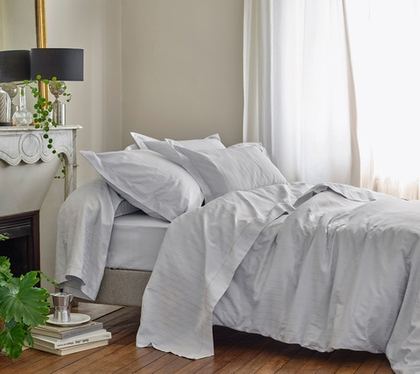 Постельное белье DIVINE METAL Blanc des Vosges Семейное Серый