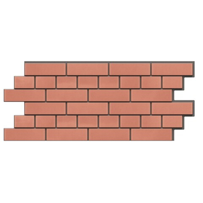 Термосайдинг Кирпич 0,2 (красный) 925*438*20 (уп. 11 шт.)