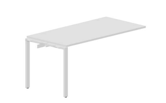 стол Strike 1580х780х750мм (2 громмета) - приставной элемент