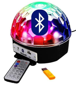 Диско-шар с MP3-плеером, блютузом, USB-флэшкой и пультом