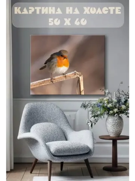 Картина на стену 40 X 50 Птичка