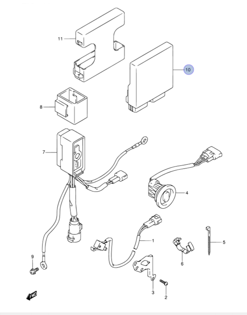 Блок CDI Suzuki DF40-DF60 '11-'12