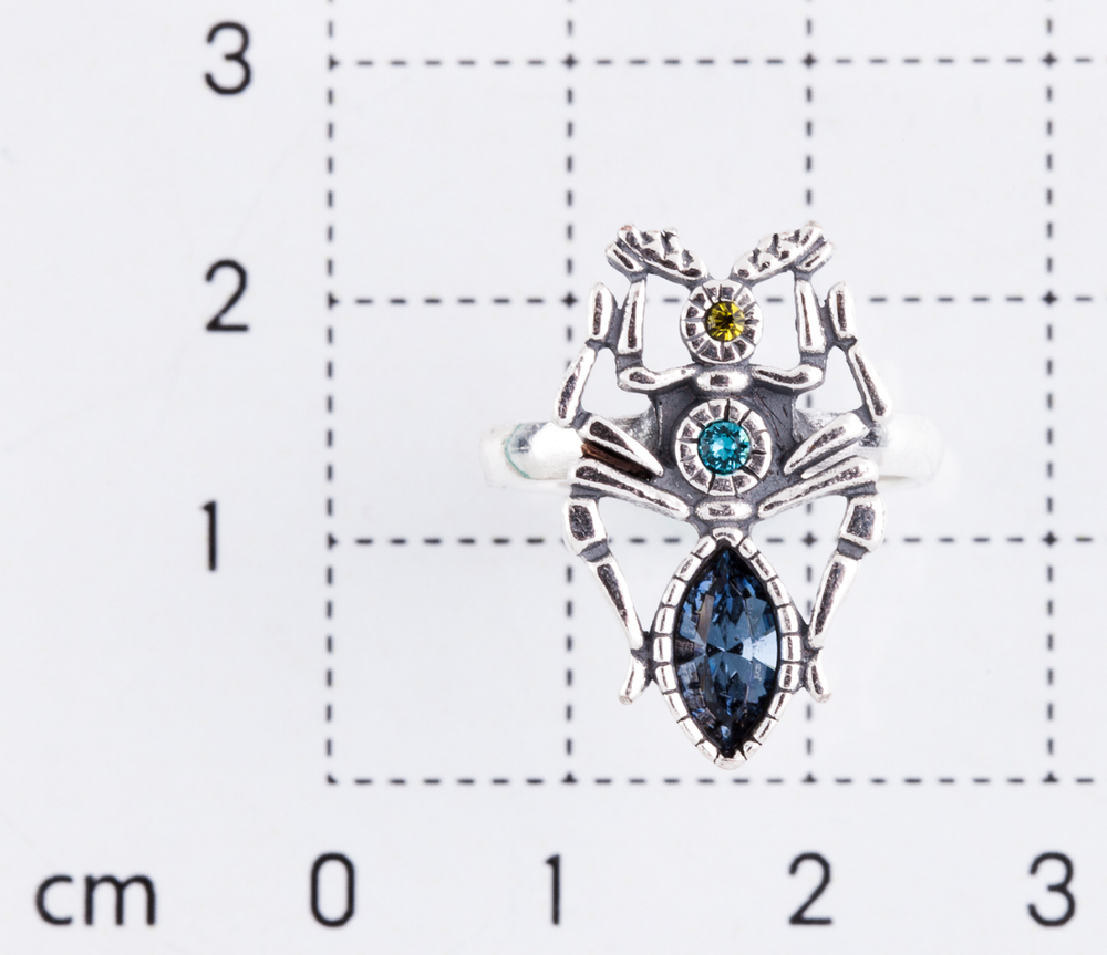 "Тоурмис" кольцо в серебряном покрытии из коллекции "Кассида" от Jenavi