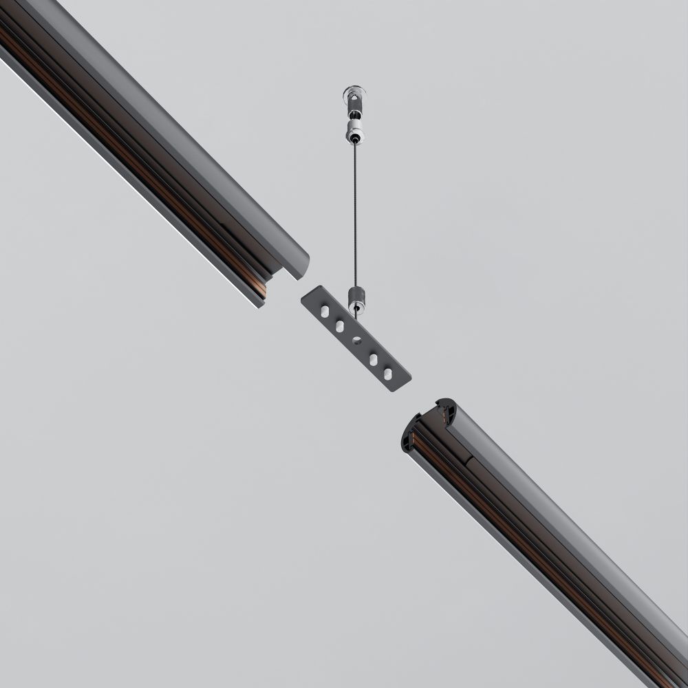 Коннектор прямой для круглого низкопрофильного шинопровода Maytoni   TRAM034CI-R-41B