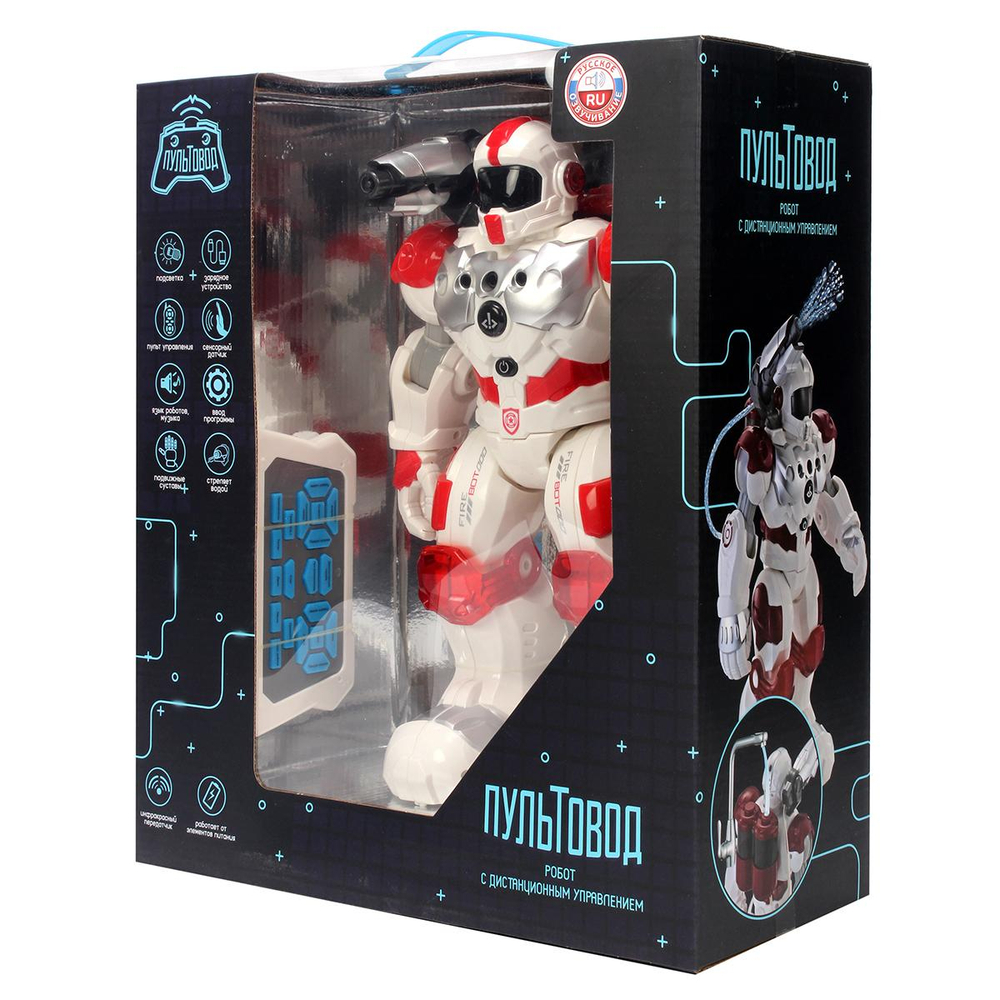 Робот на ДУ (Стреляет водой, танцует, двиг-ся во всех напр-ях), коробка ZYA-A2747