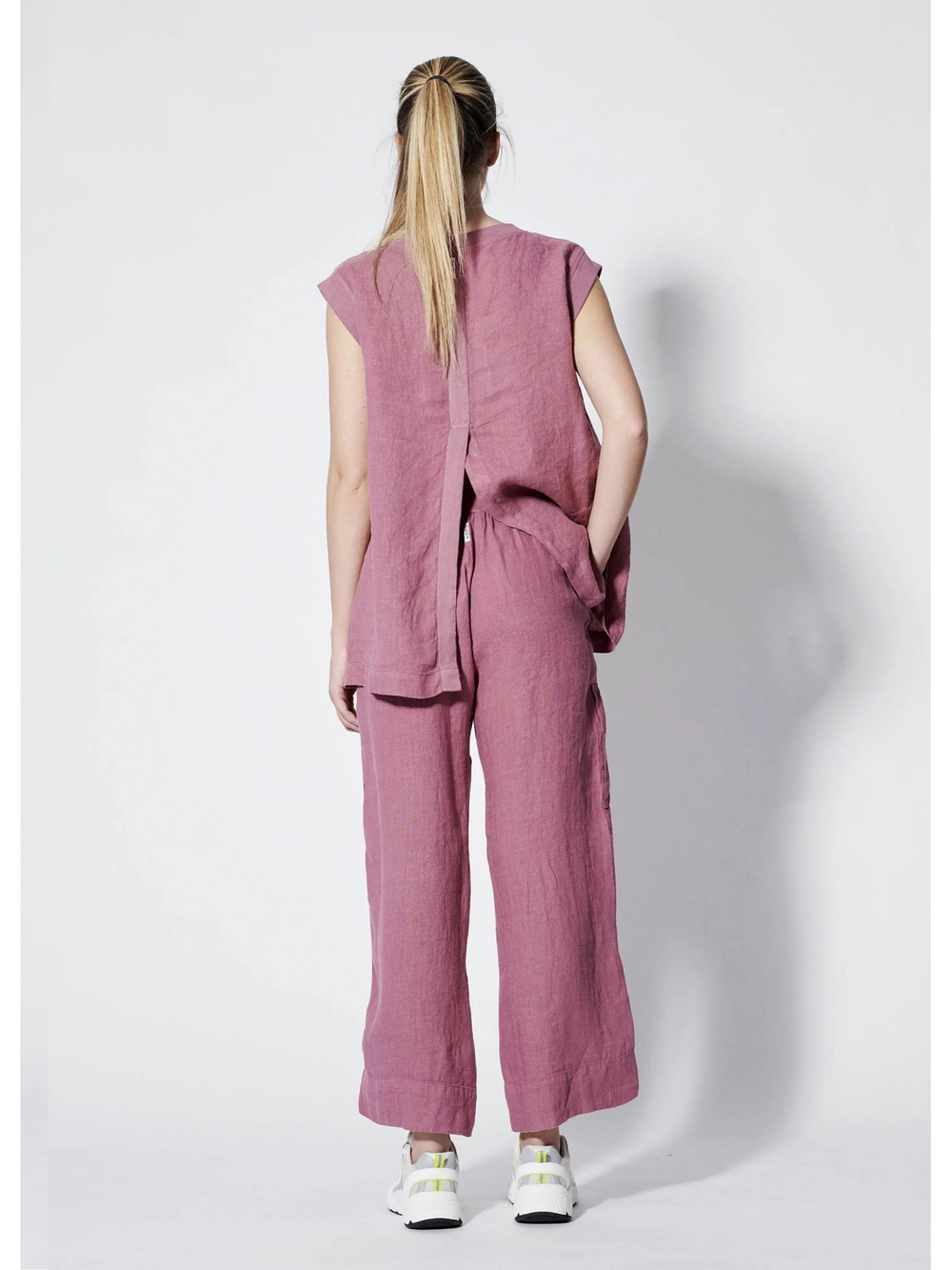 Брюки женские Linen Straight Pants DEHA