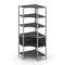 Shelf System Односекционный угловой стеллаж пятиярусный SN.STMU-511 Антрацит/Металл Серый 810*810*19
