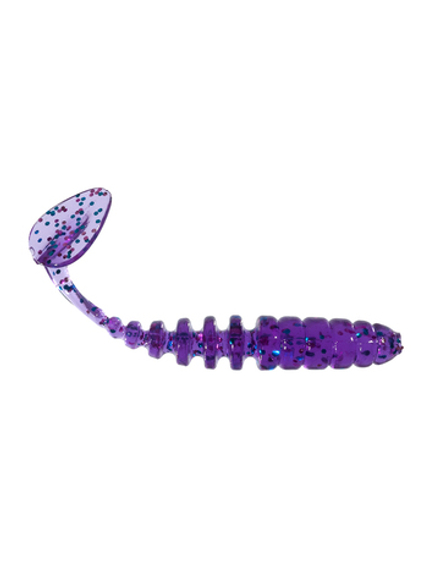 Приманка ZUB-SHAD  90мм(3,5")-5шт, (цвет 610) фиолетовый с блестками