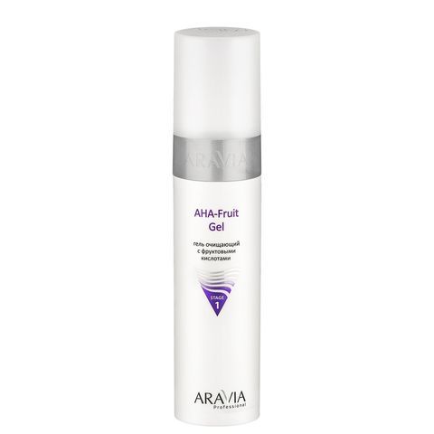 Гель очищающий с фруктовыми кислотами AHA Fruit Gel, 250 мл, ARAVIA Professional