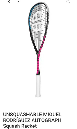 UNSQUASHABLE, MIGUEL RODRIGUEZ ONE20 LIMITED EDITION, 120g, Squash Racket, , ,