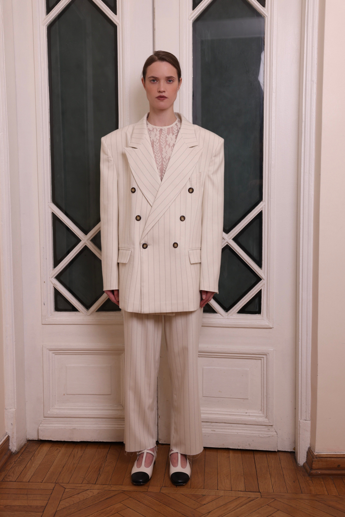 Пиджак OVERSIZE, молочный