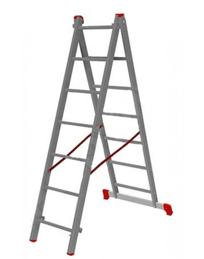 Лестница 2-х секционная алюминиевая 2х 7ст.Perill 1207