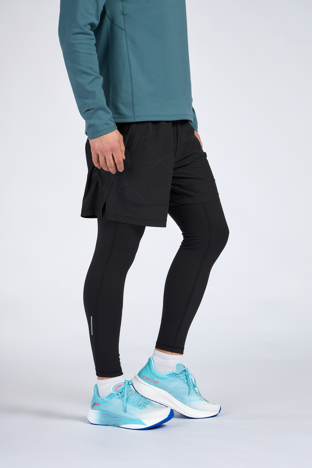 Шорты-тайтсы 2-в-1 ANTA Tight Half Pants