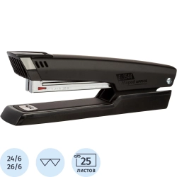 Степлер Maped Essentials Metal до 25 листов черный (скобы № 24/6, 26/6, артикул производителя 354411)