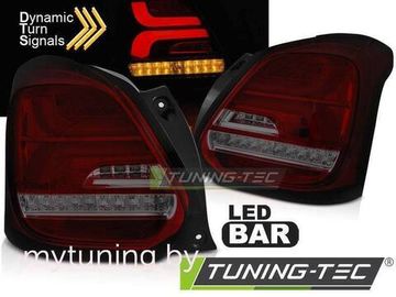 Фонари задние Suzuki SWIFT VI 17- RED SMOKE LED SEQ