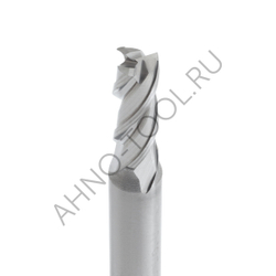 Фреза твердосплавная 5мм (L=50, l=15, хв=6) Z3 45° по алюминию и цвет.металлам BRAL-3E-D5.0 AHNO