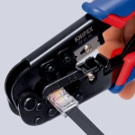 Инструмент для опрессовки штекеров типа Western чернёные 190 мм Knipex 97 51 10 SB