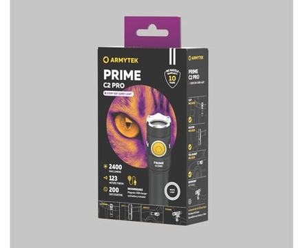 Armytek — Фонарь ручной "PRIME" C2 PRO (цвет корпуса: чёрный, зарядка: magnet USB, свет: белый)
