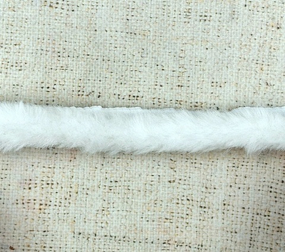 Кант меховой, ш. 3 см (1,5/1,5см), белый