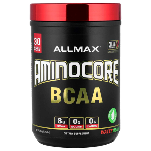 ALLMAX, AMINOCORE™ BCAA, со вкусом арбуза, 345 г (0,76 фунта)