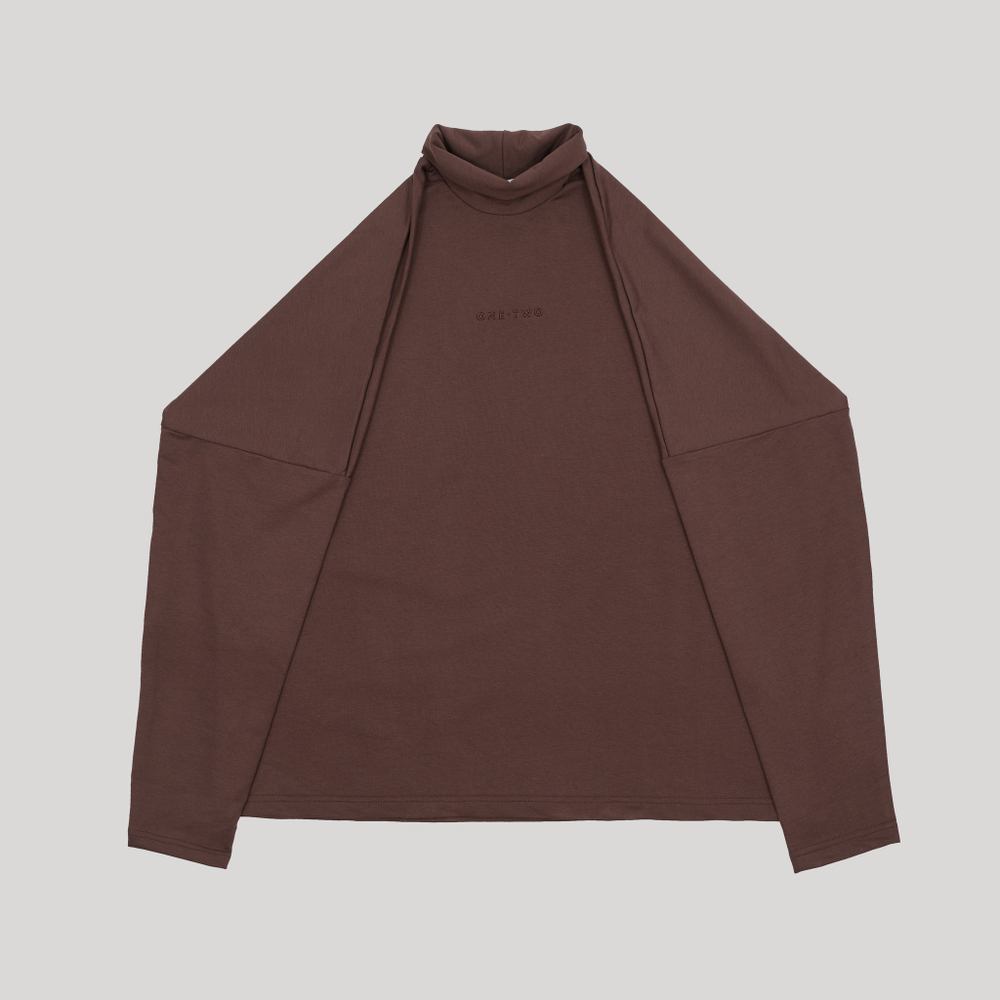 LS High Neck LOGO French Roast