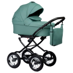 Детская коляска Indigo Barbara Eco Classic 2 в 1 Be01 шалфей кожа