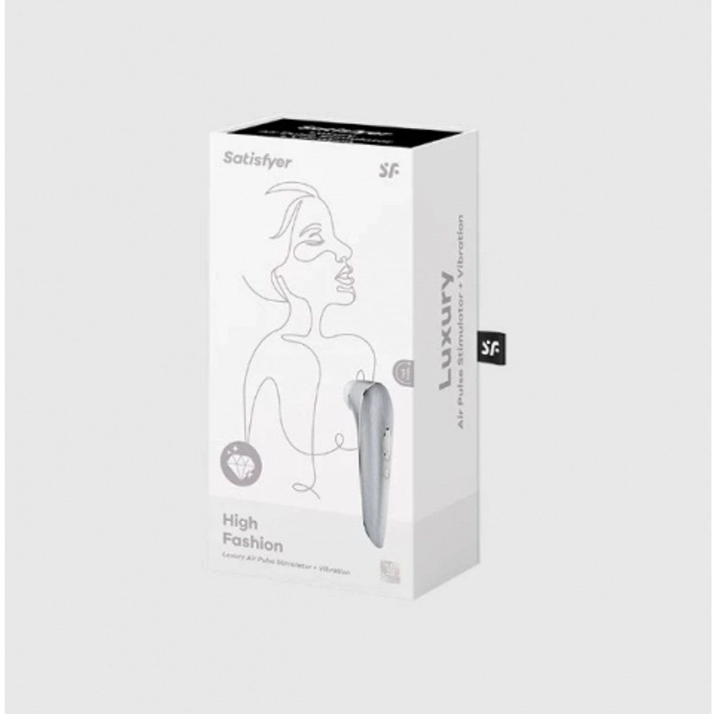 Алюминиевый клиторальный стимулятор Satisfyer High Fashion