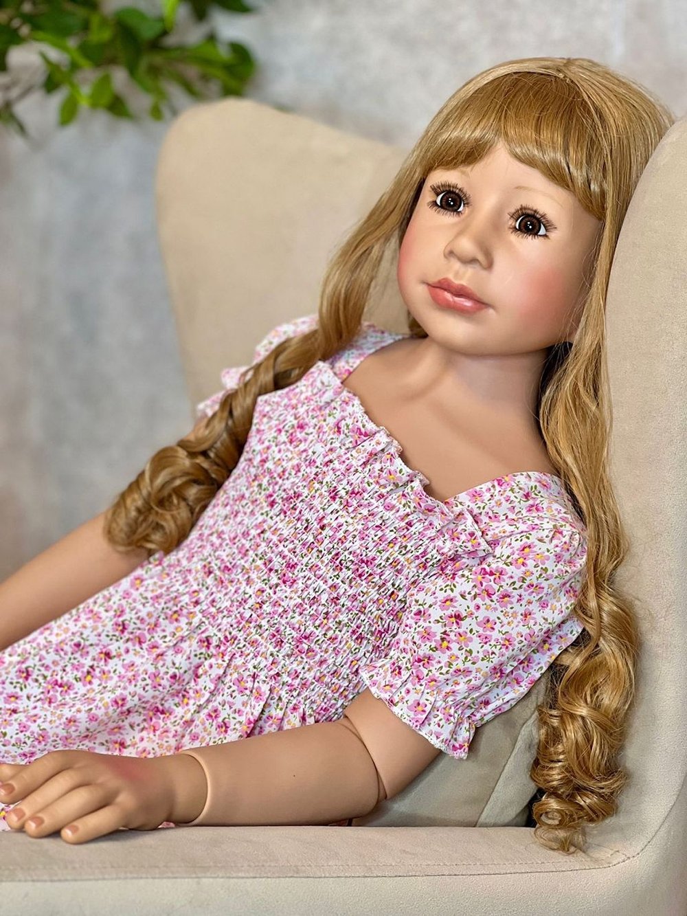 Кукла Реборн ростовая 120см в пакете (FA-439)