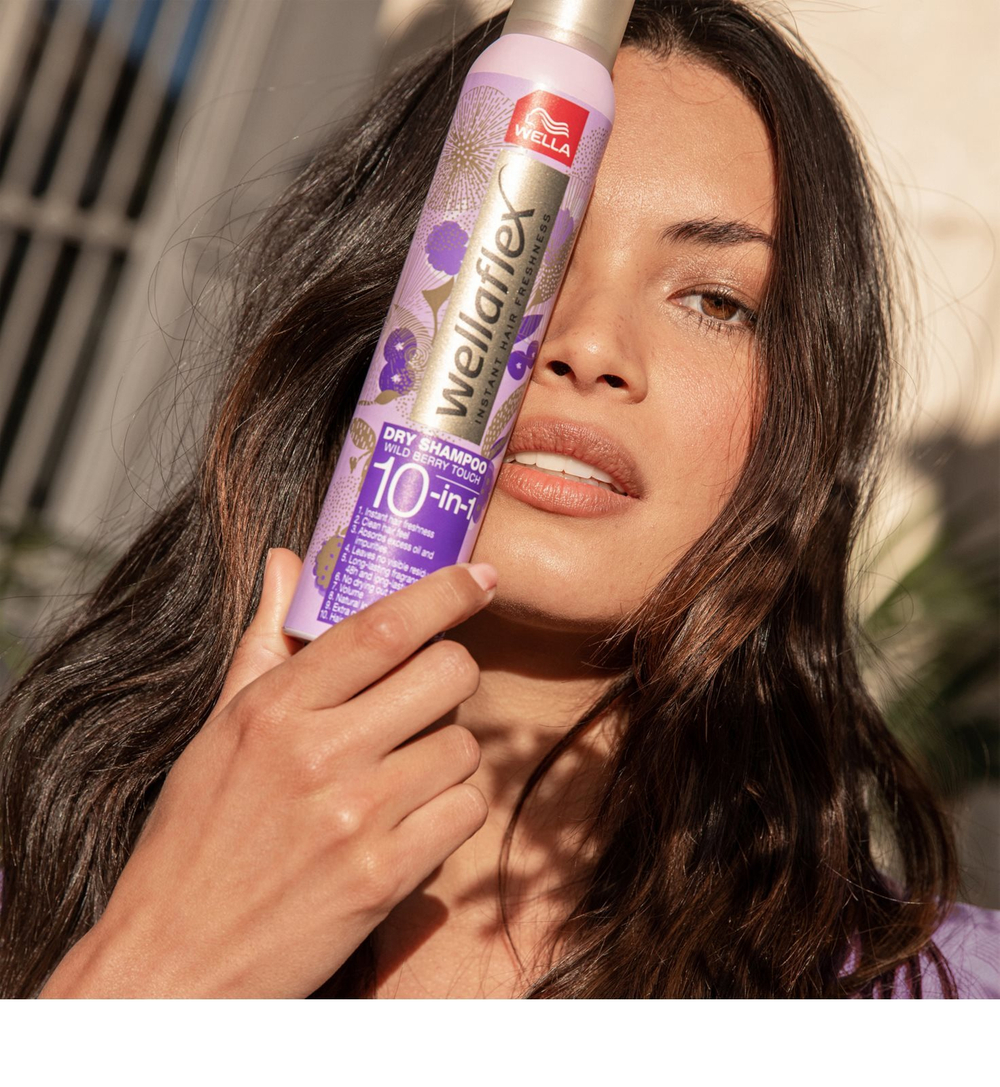 Wella Wellaflex Wild Berry Touch - сухой шампунь с нежным цветочным ароматом /   180  ml  / GTIN 4064666235066