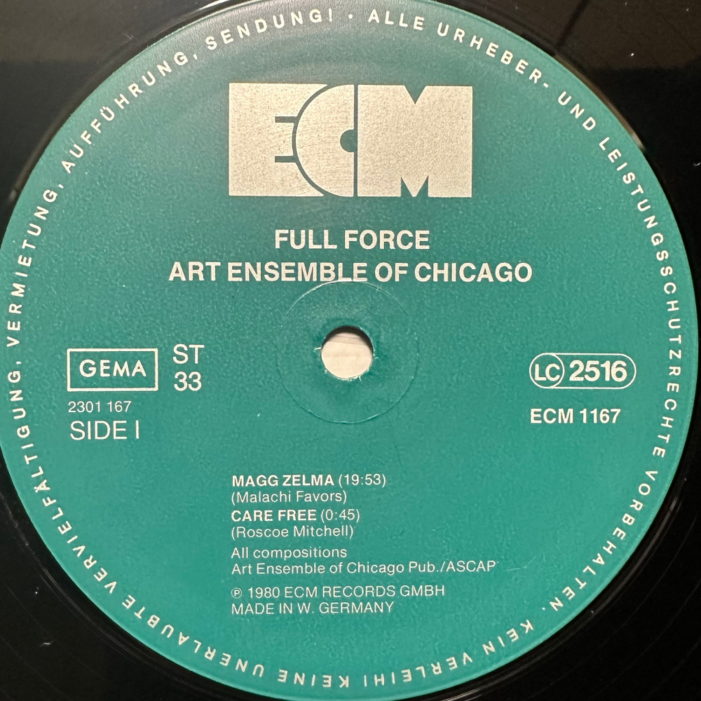 Art Ensemble Of Chicago- Full Force Германия 1980г.)