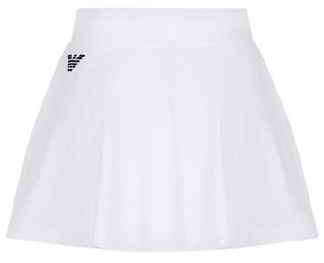 Теннисная юбка EA7 Woman Jersey Miniskirt - белый