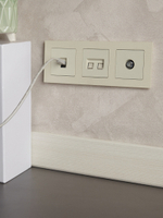 BRITE Розетка компьютерная RJ45 кат.6 РК11-БрКр бежевый IEK