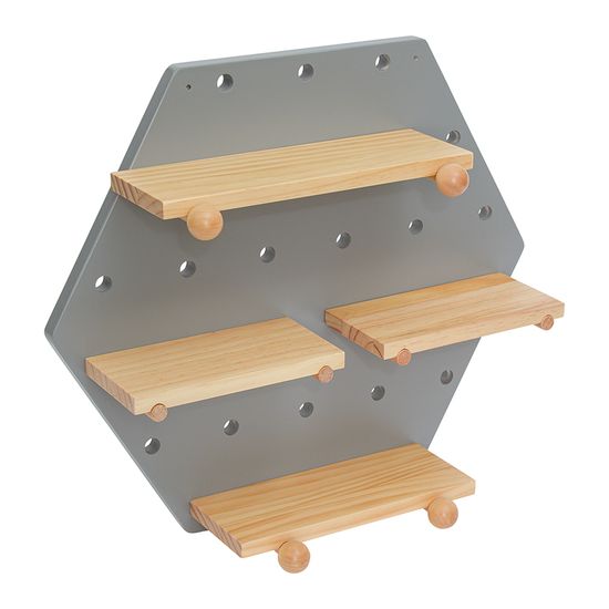 Пегборд shely, 43х50 см, светло-серый