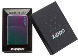 Зажигалка Zippo Classic с покрытием Iridescent, латунь/сталь, фиолетовая, матовая