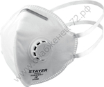 STAYER FV-95 класс защиты FFP2, плоская, с клапаном выдоха, фильтрующая полумаска (11113-2)