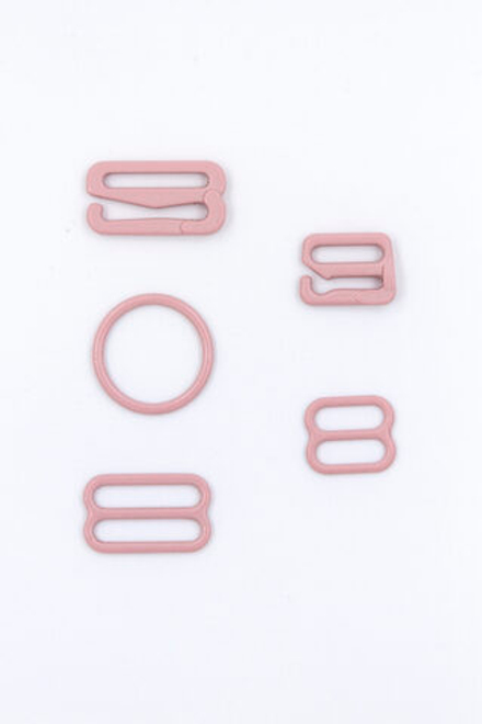 Кольцо, регулятор, крючок для бюстгальтера пудровый ( лотос ) 1 - 1.5 см Lauma (Латвия)