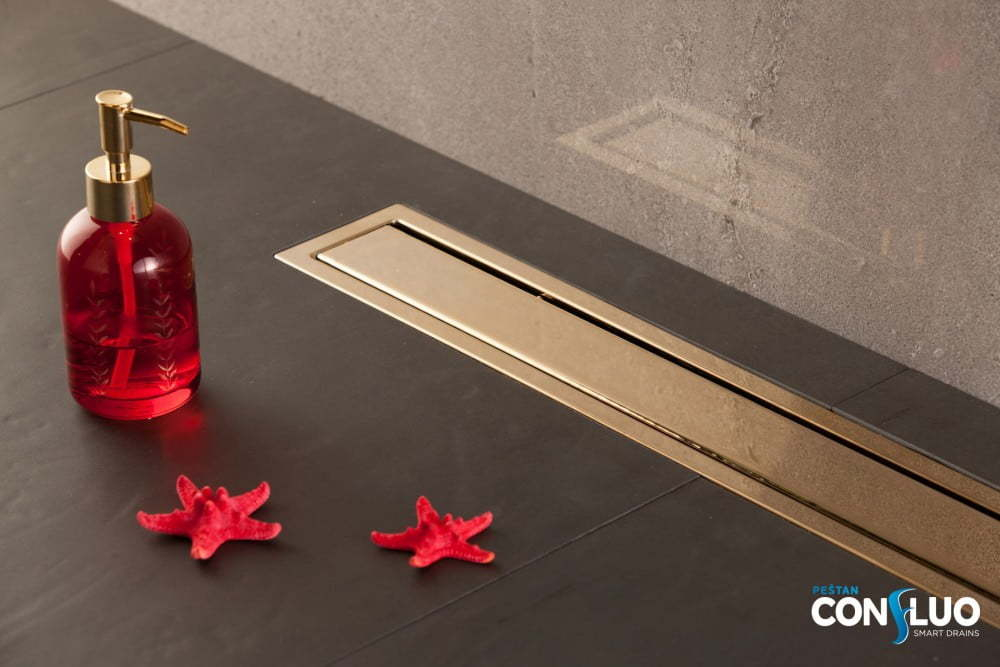 Душевой лоток Pestan Confluo Premium Line 550 Gold
