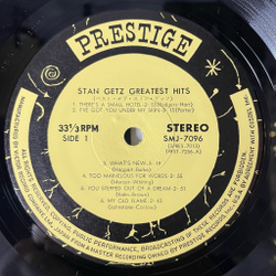 Винтажная виниловая пластинка LP Stan Getz Greatest Hits (Japan 1973) (No Obi)
