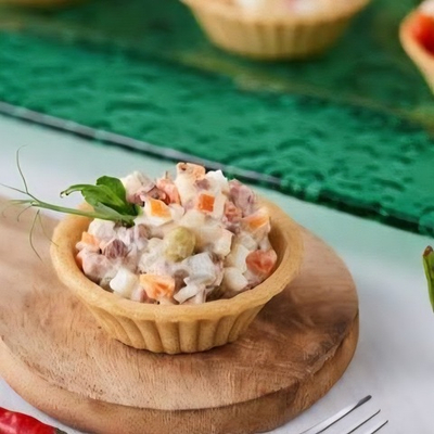 Тарталетка Оливье